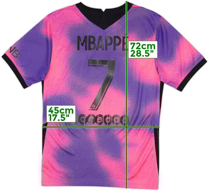 2020-21 Paris Saint-Germain Fourth Shirt Mbappe #7 - 9/10 - (S)