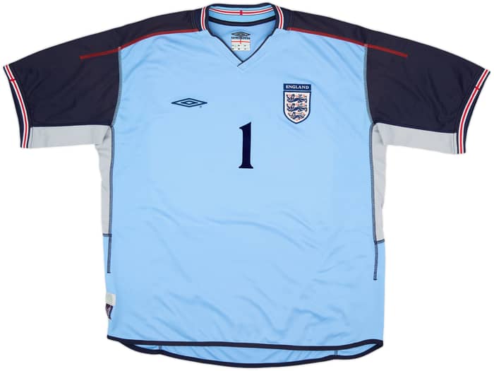 2002-03 England GK S/S Shirt Seaman #1 - 8/10 - (XXL)