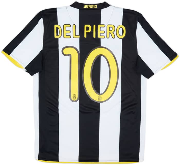 2008-09 Juventus Home Shirt Del Piero #10 - 8/10 - (S)