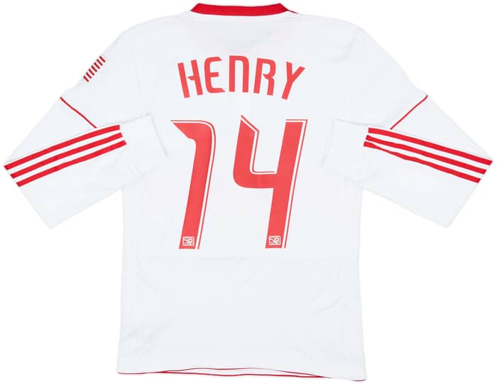 2010 New York Red Bulls Authentic Home L/S Shirt Henry #14 - 6/10 - (S)