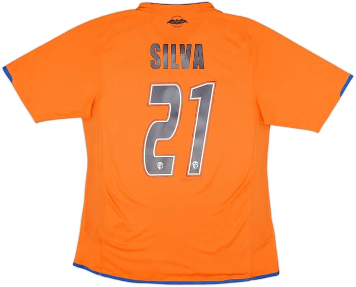 2007-08 Valencia Away Shirt Silva #21 - 8/10 - (M)