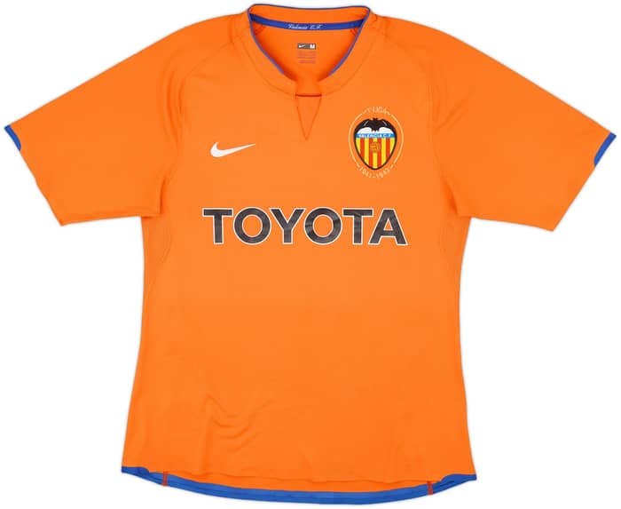 2007-08 Valencia Away Shirt Silva #21 - 8/10 - (M)