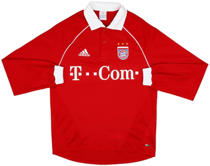 2005-06 Bayern Munich Home L/S Shirt Lahm #21 - 10/10 - (S)