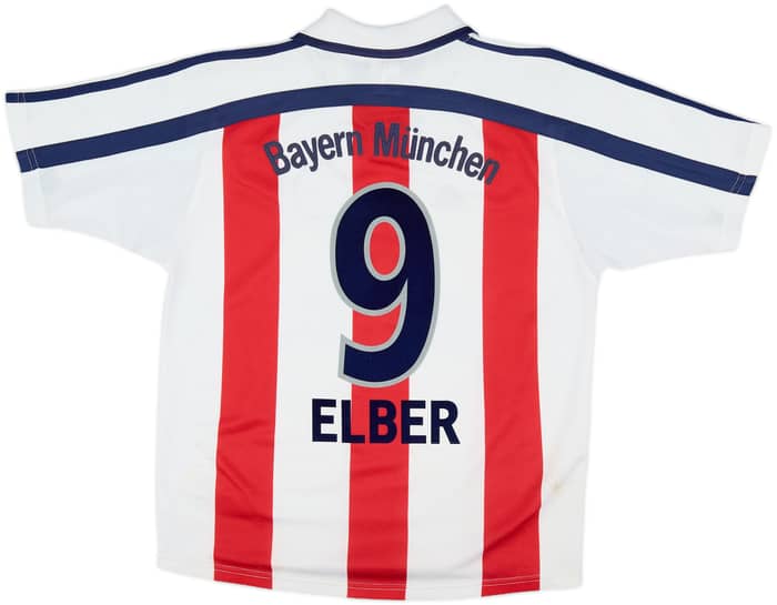 2000-01 Bayern Munich Away Shirt Elber #9 - 6/10 - (Y)
