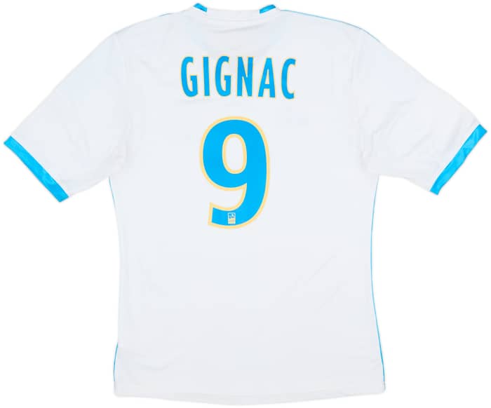 2013-14 Olympique Marseille Home Shirt Gignac #9 - 8/10 - (S)