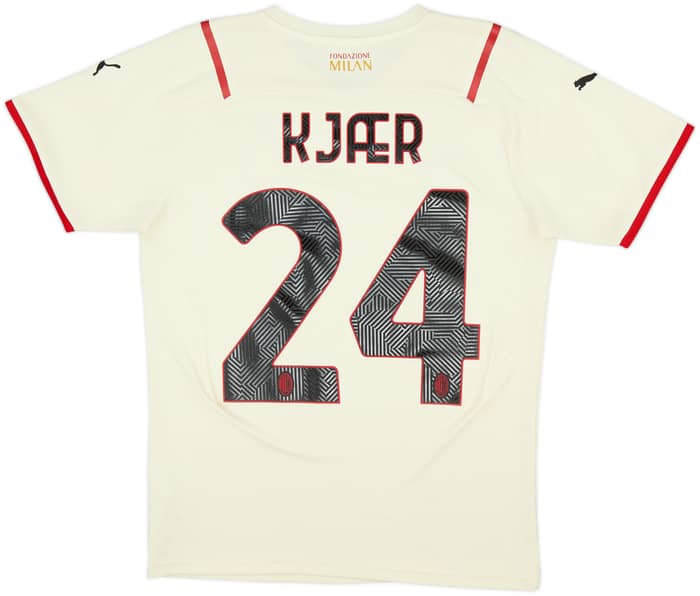 2021-22 AC Milan Away Shirt Kjaer #24 - 9/10 - (S)