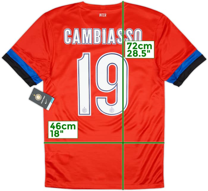 2012-13 Inter Milan Away Shirt Cambiasso #19 (S)