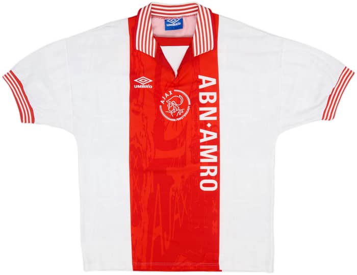 1996-97 Ajax Home Shirt F. De Boer #4 - 9/10 - (L)