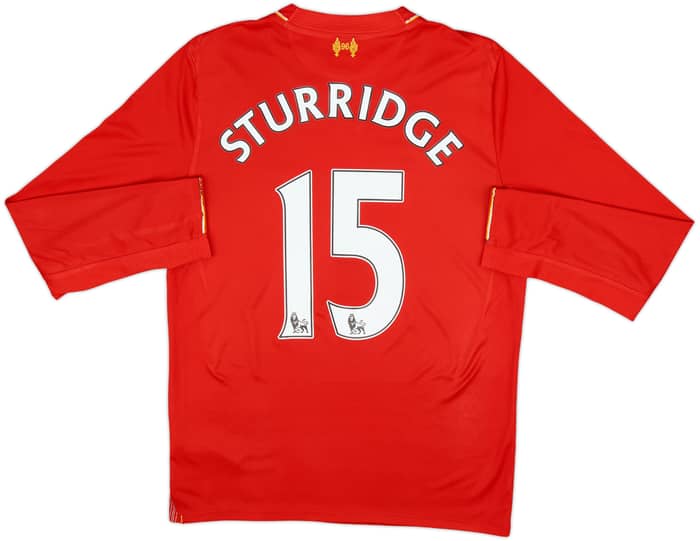 2015-16 Liverpool Home L/S Shirt Sturridge #15 - 8/10 - (S)