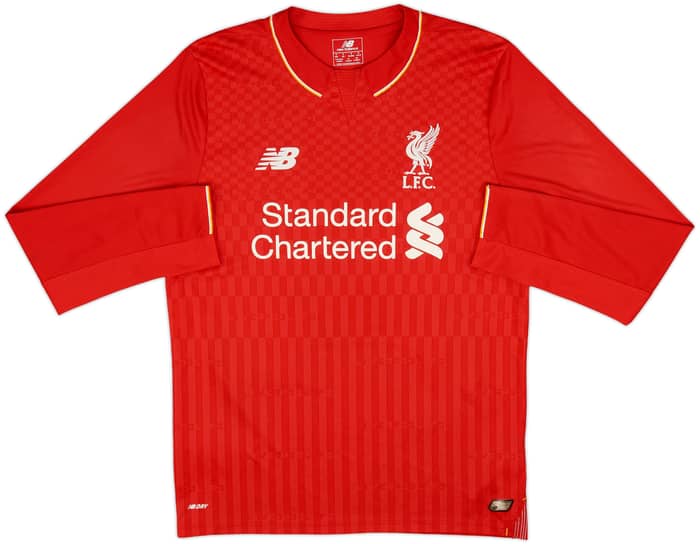 2015-16 Liverpool Home L/S Shirt Sturridge #15 - 8/10 - (S)