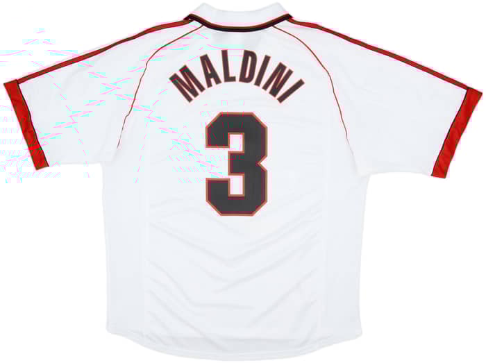 1998-99 AC Milan Away Shirt Maldini #3 - 8/10 - (XL)