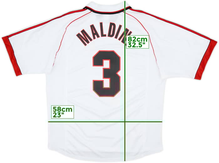 1998-99 AC Milan Away Shirt Maldini #3 - 8/10 - (XL)