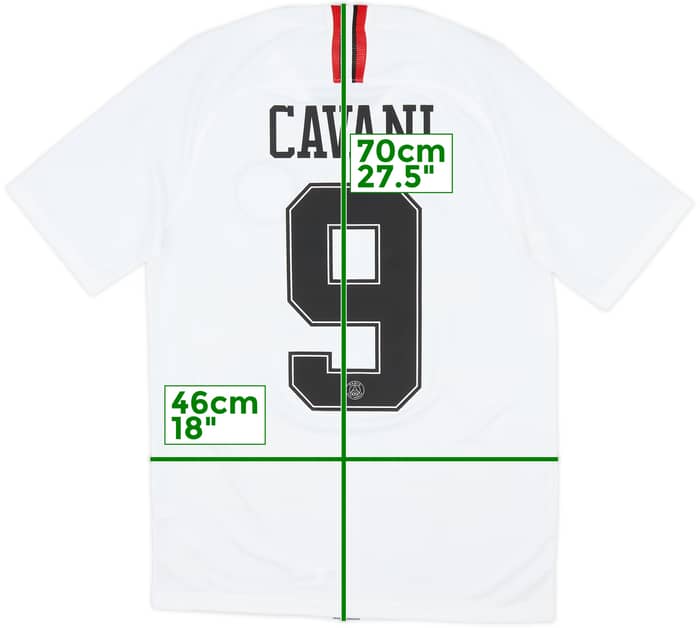 2018-19 Paris Saint-Germain Fourth Shirt Cavani #9 - 8/10 - (S)