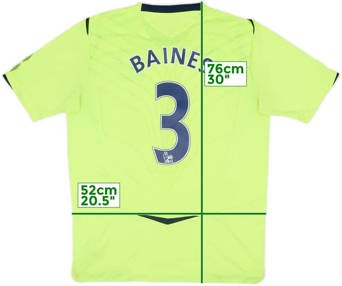 2008-09 Everton Third Shirt Baines #3 - 7/10 - (L)
