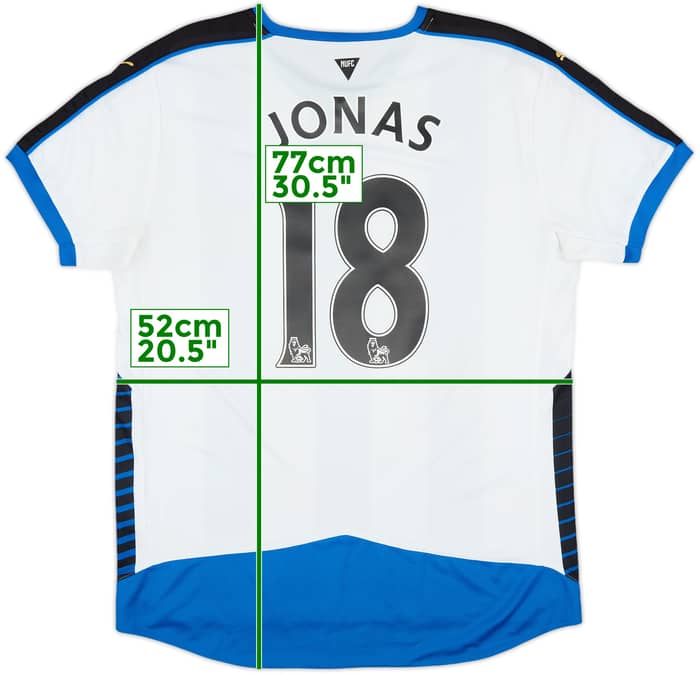 2015-16 Newcastle Home Shirt Jonas #18 - 8/10 - (L)