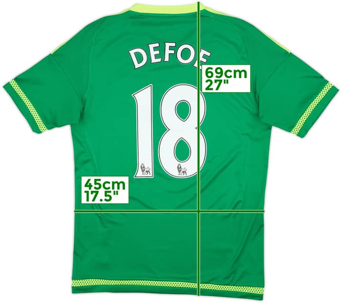 2015-16 Sunderland Away Shirt Defoe #18 - 7/10 - (S)