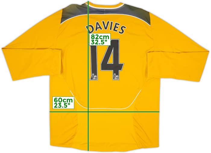 2008-09 Bolton Away L/S Shirt Davies #14 - 7/10 - (XL)