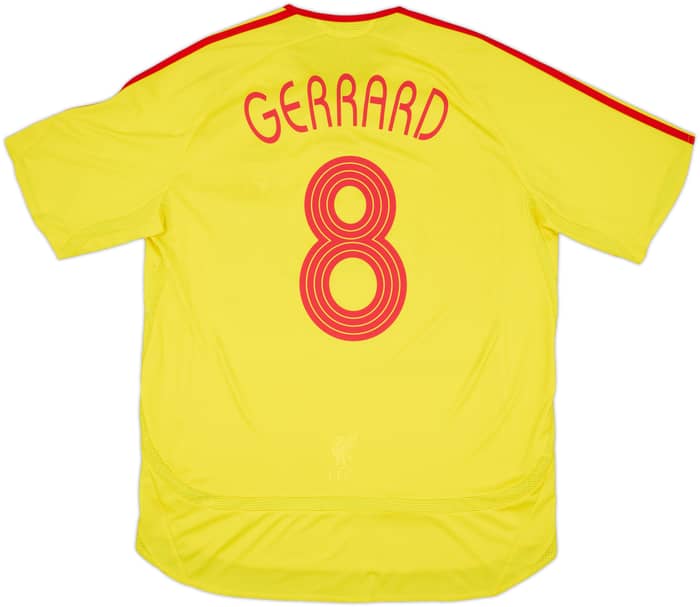 2006-07 Liverpool Away Shirt Gerrard #8 - 9/10 - (L)