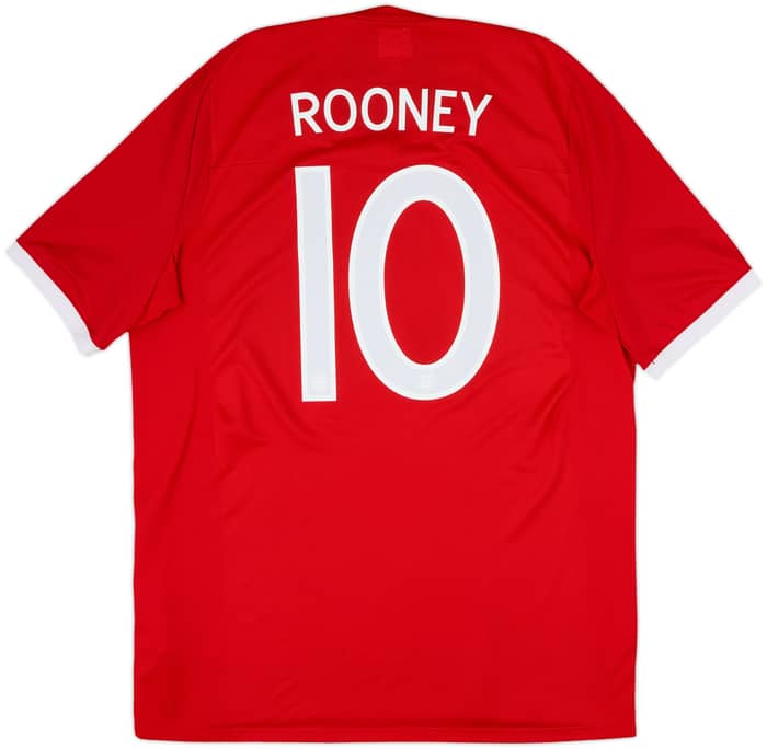 2010-11 England Away Shirt Rooney #10 - 8/10 - (L)