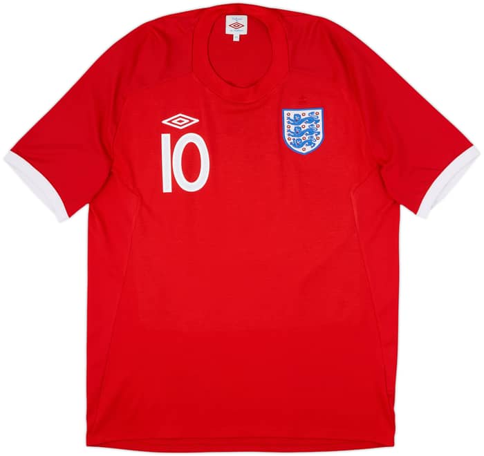 2010-11 England Away Shirt Rooney #10 - 8/10 - (L)