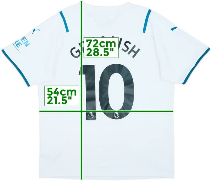 2021-22 Manchester City Away Shirt Grealish #10 - 7/10 - (L)
