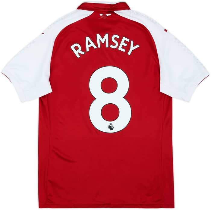 2017-18 Arsenal Home Shirt Ramsey #8 - 6/10 - (S)