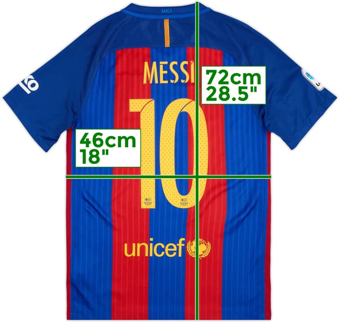 2016-17 Barcelona Home Shirt Messi #10 - 8/10 - (S)