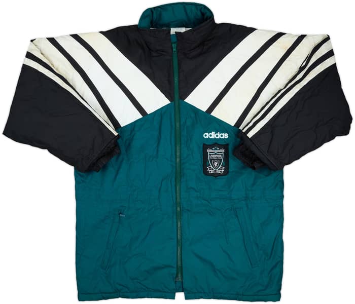 1995-96 Liverpool adidas Padded Bench Coat - 6/10 - (L)