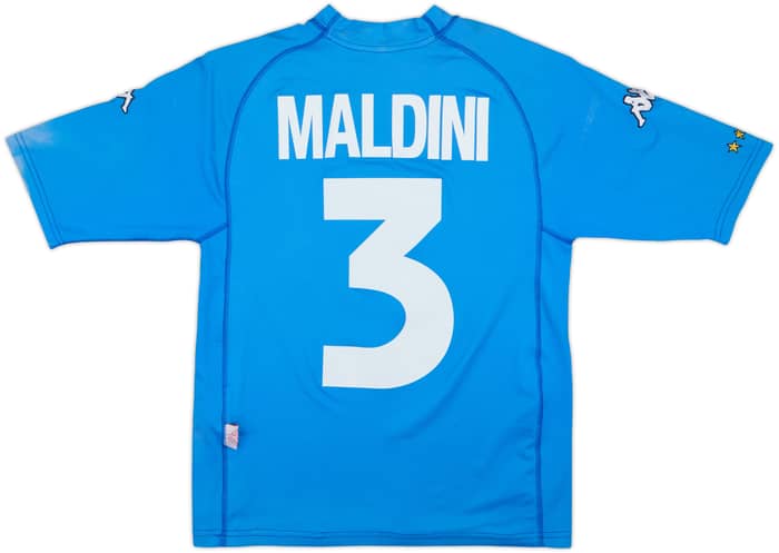 2000-01 Italy Home Shirt Maldini #3 - 7/10 - (S)