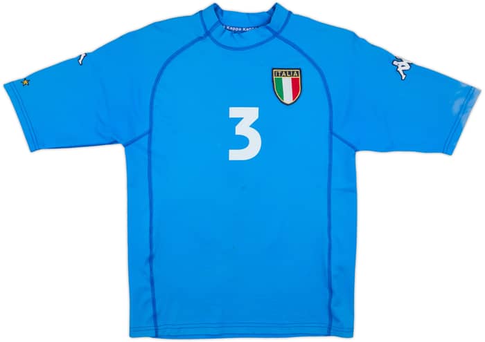 2000-01 Italy Home Shirt Maldini #3 - 7/10 - (S)
