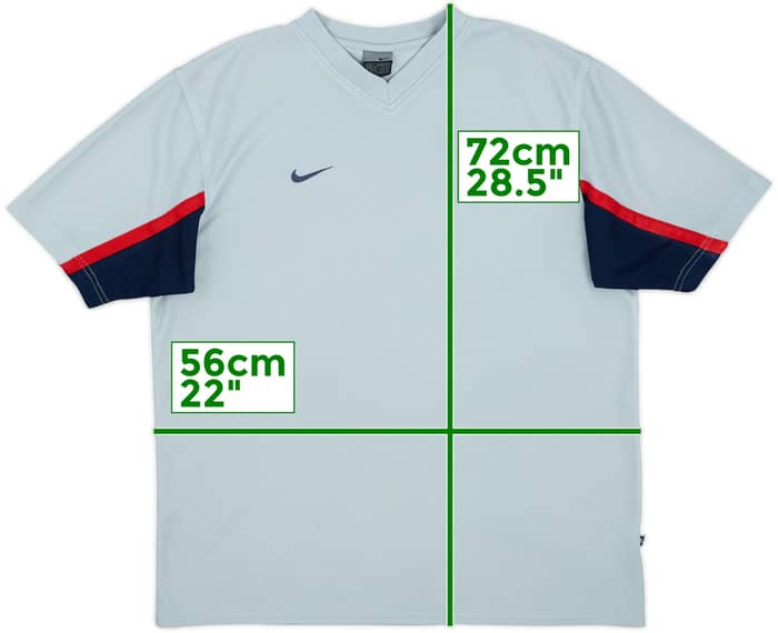 2003-04 Manchester United Nike Training Shirt - 8/10 - (L)