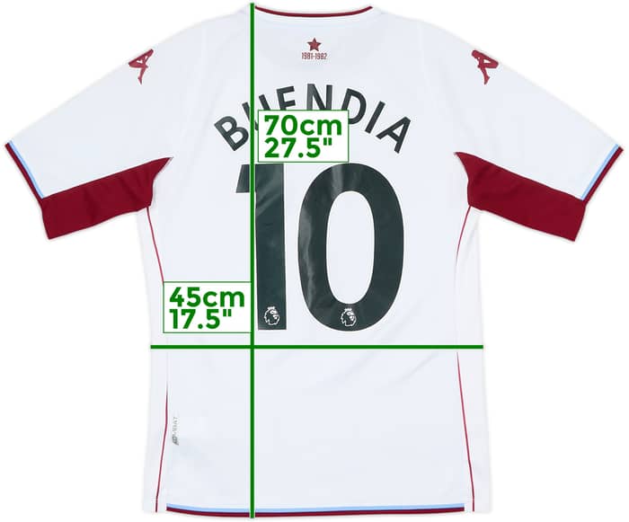 2021-22 Aston Villa Away Shirt Buendia #10 - 8/10 - (S)