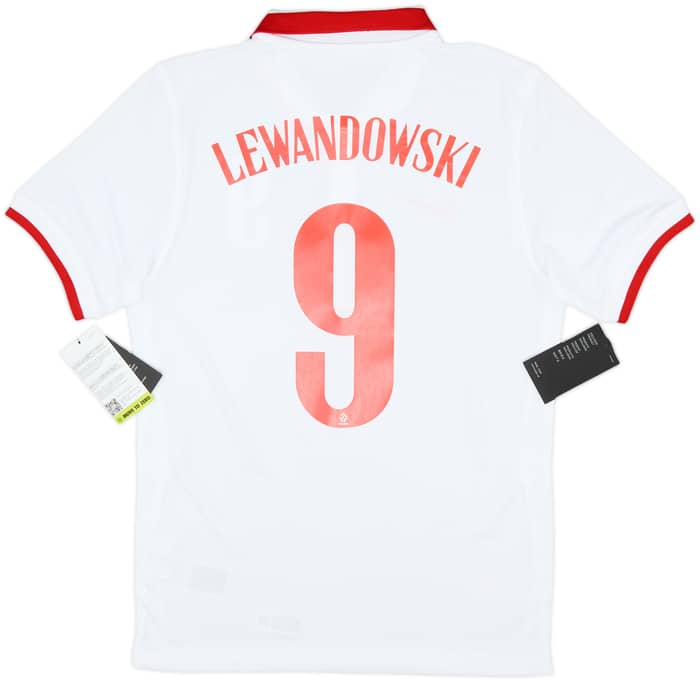 2020-21 Poland Home Shirt Lewandowski #9 (S)