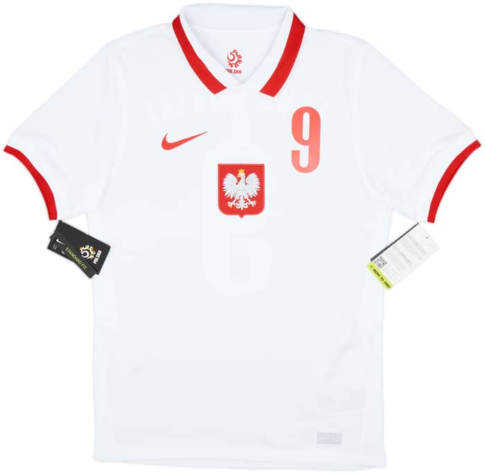 2020-21 Poland Home Shirt Lewandowski #9 (S)