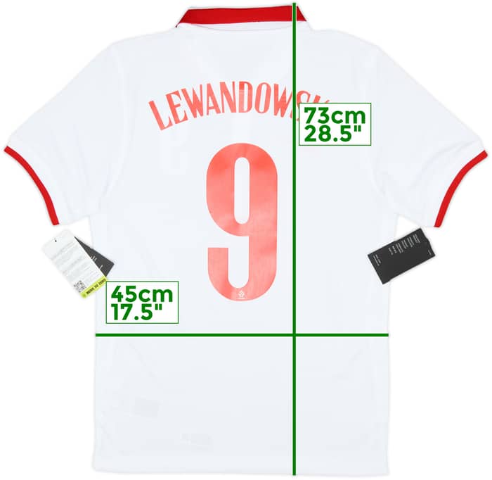 2020-21 Poland Home Shirt Lewandowski #9 (S)