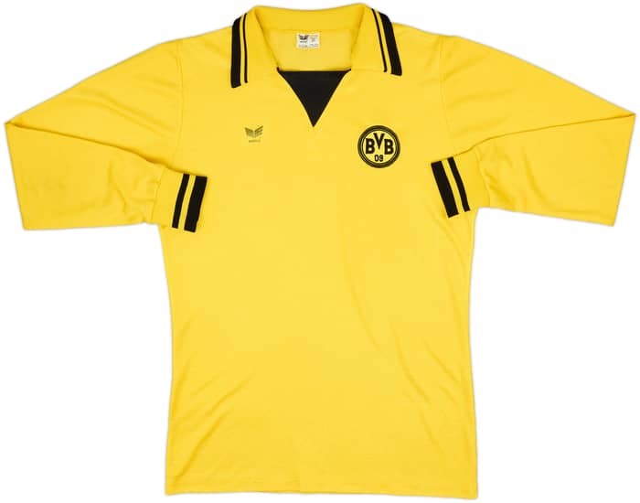 Camiseta de local de manga larga del Borussia Dortmund 1979-80 - 9/10 - (L)