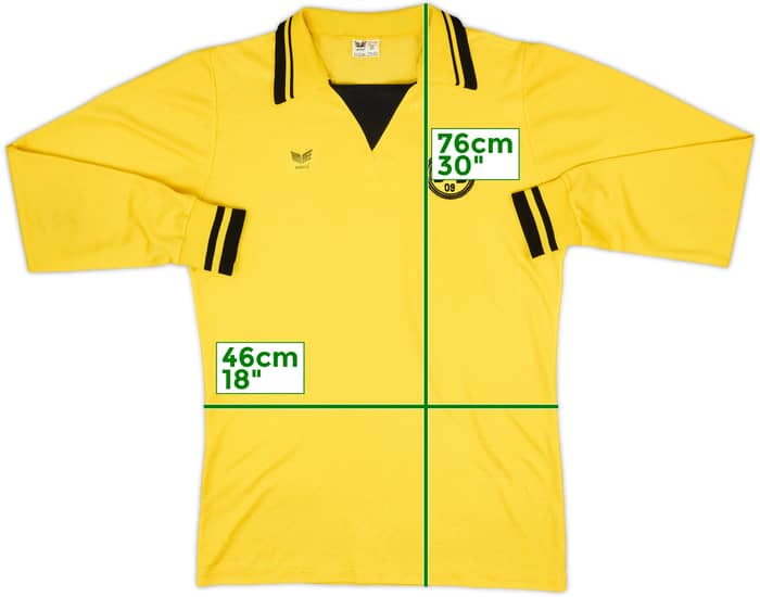 Camiseta de local de manga larga del Borussia Dortmund 1979-80 - 9/10 - (L)