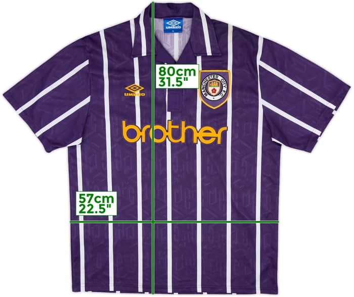 1993-94 Manchester City Away Shirt - 9/10 - (XL)