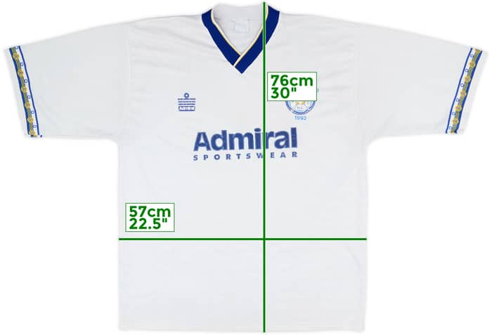 1992-93 Leeds United Home Shirt - 8/10 - (L)