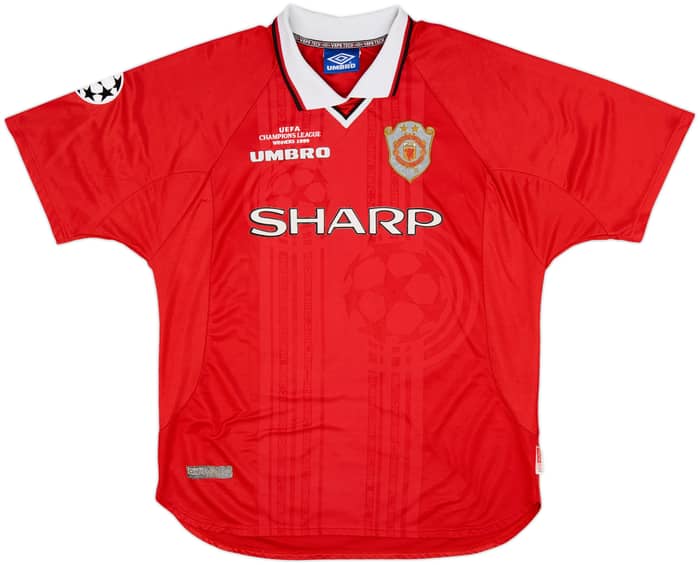1999-00 Manchester United 'CL Winners' Shirt Solskjaer #20 - 5/10 - (XL)