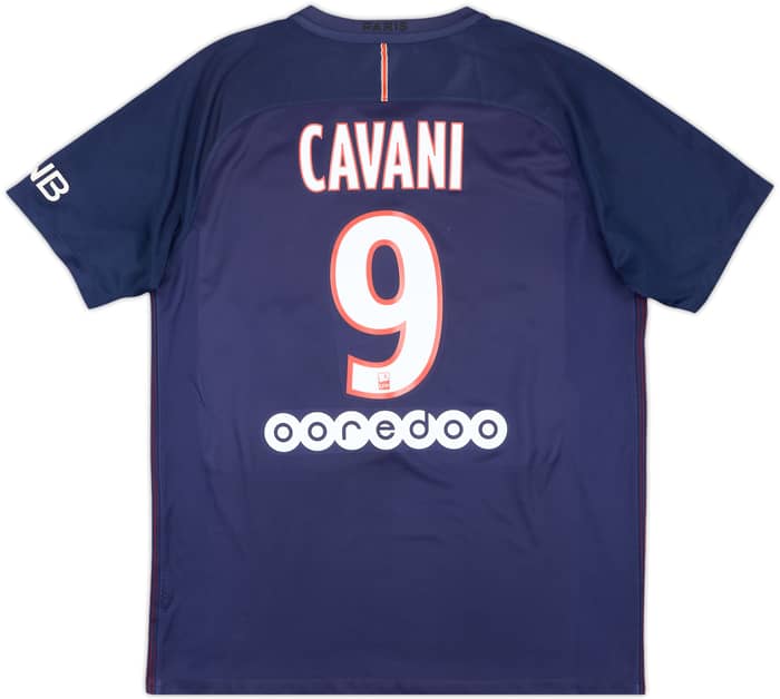 2016-17 Paris Saint-Germain Home Shirt Cavani #9 - 6/10 - (M)