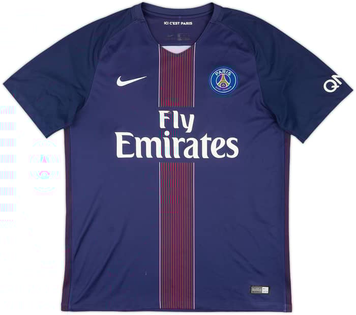 2016-17 Paris Saint-Germain Home Shirt Cavani #9 - 6/10 - (M)