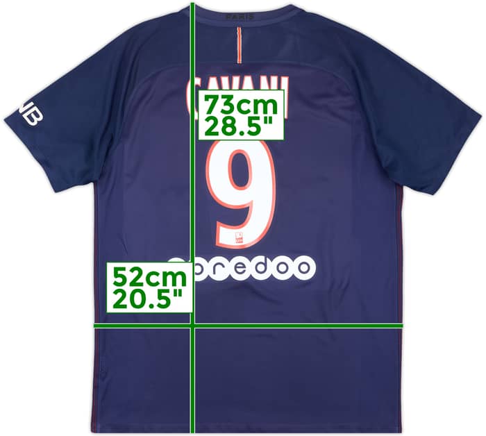 2016-17 Paris Saint-Germain Home Shirt Cavani #9 - 6/10 - (M)