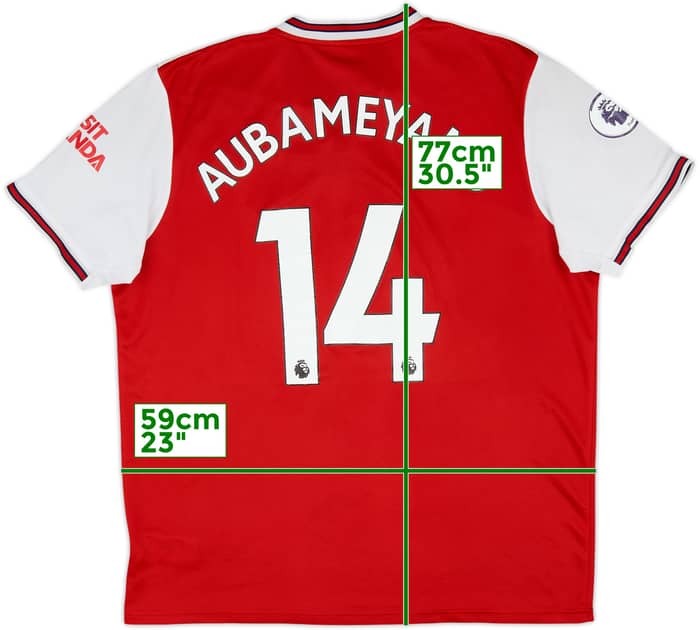 2019-20 Arsenal Home Shirt Aubameyang #14 - 5/10 - (XL)