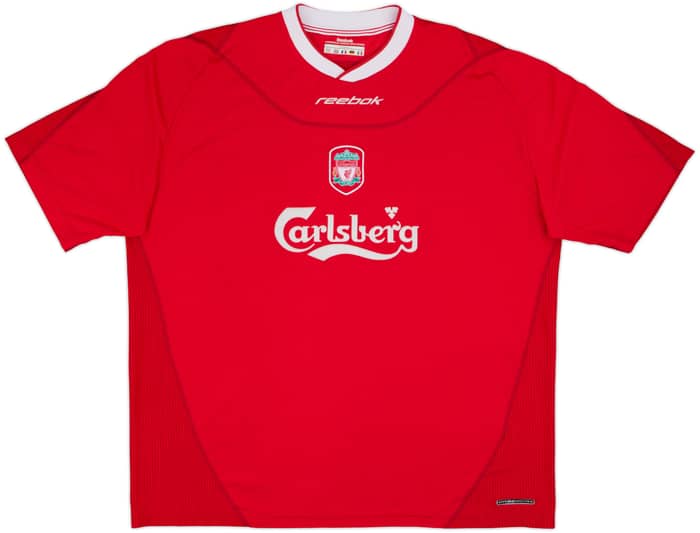 2002-04 Liverpool Home Shirt Gerrard #17 - 9/10 - (XXL)