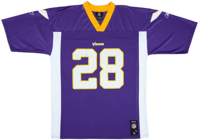 2008-11 Minnesota Vikings Peterson #28 Reebok Replica Home Jersey - 8/10 - (L)