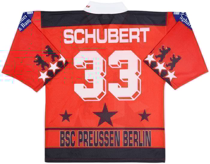 1994-95 BSC Preussen Berlin Schubert #33 Starter Home Jersey - 9/10 - (M)