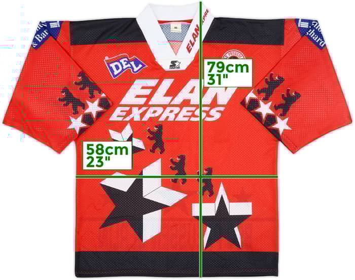 1994-95 BSC Preussen Berlin Schubert #33 Starter Home Jersey - 9/10 - (M)