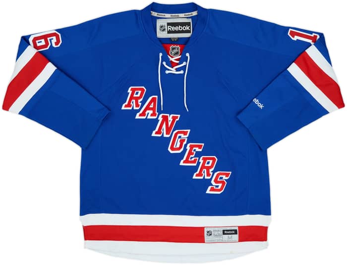 2012-16 New York Rangers Brassard #16 Reebok Home Jersey - 8/10 - (M)