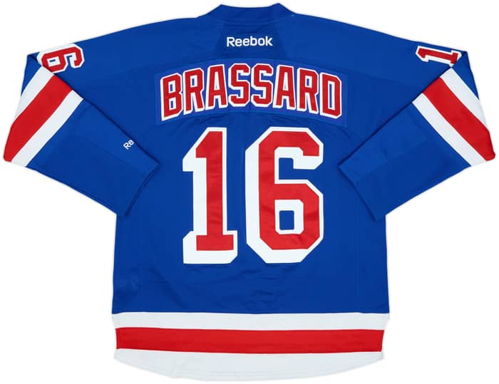 2012-16 New York Rangers Brassard #16 Reebok Home Jersey - 8/10 - (M)